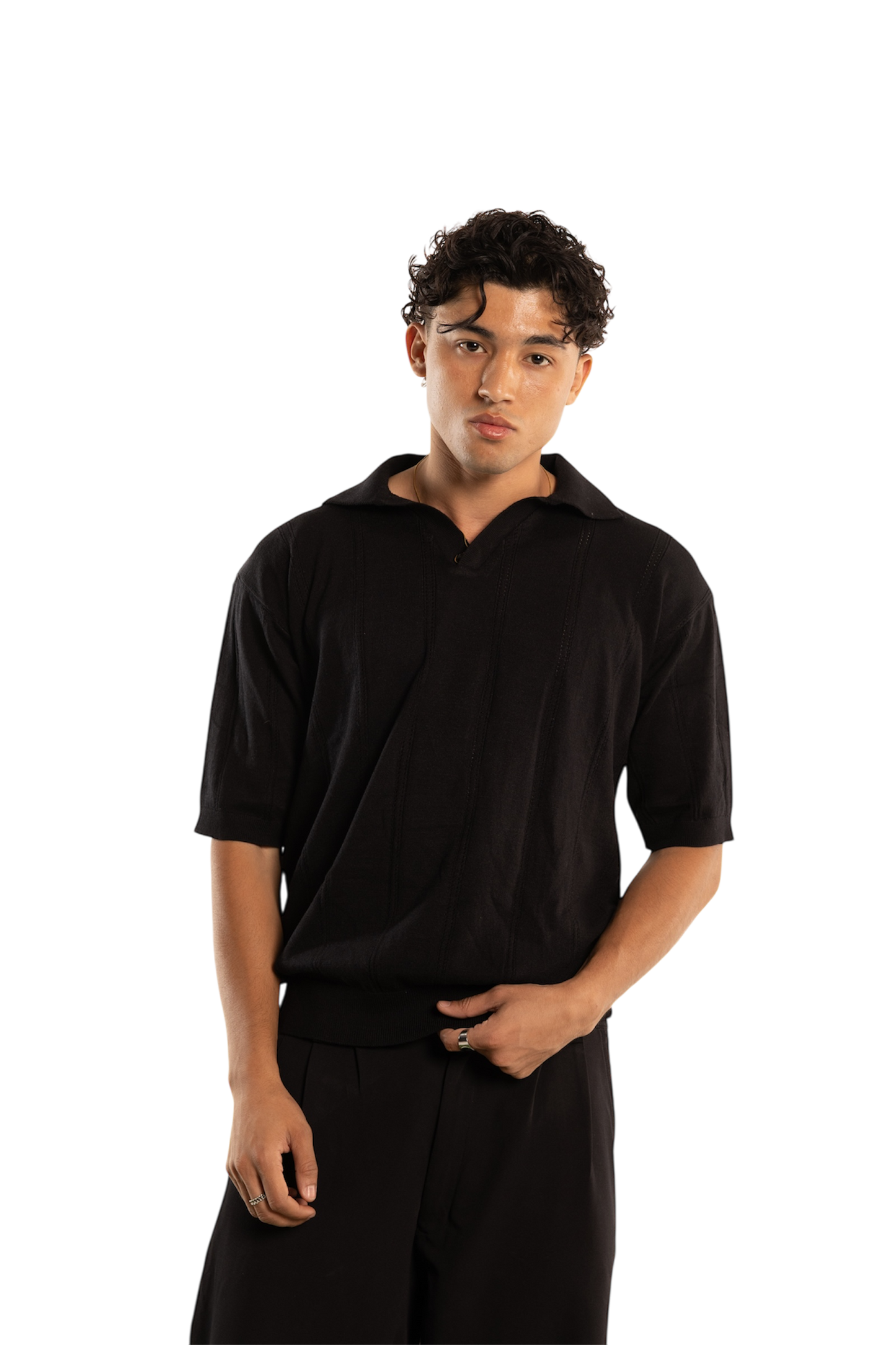 .Polo Shirt. (Black)