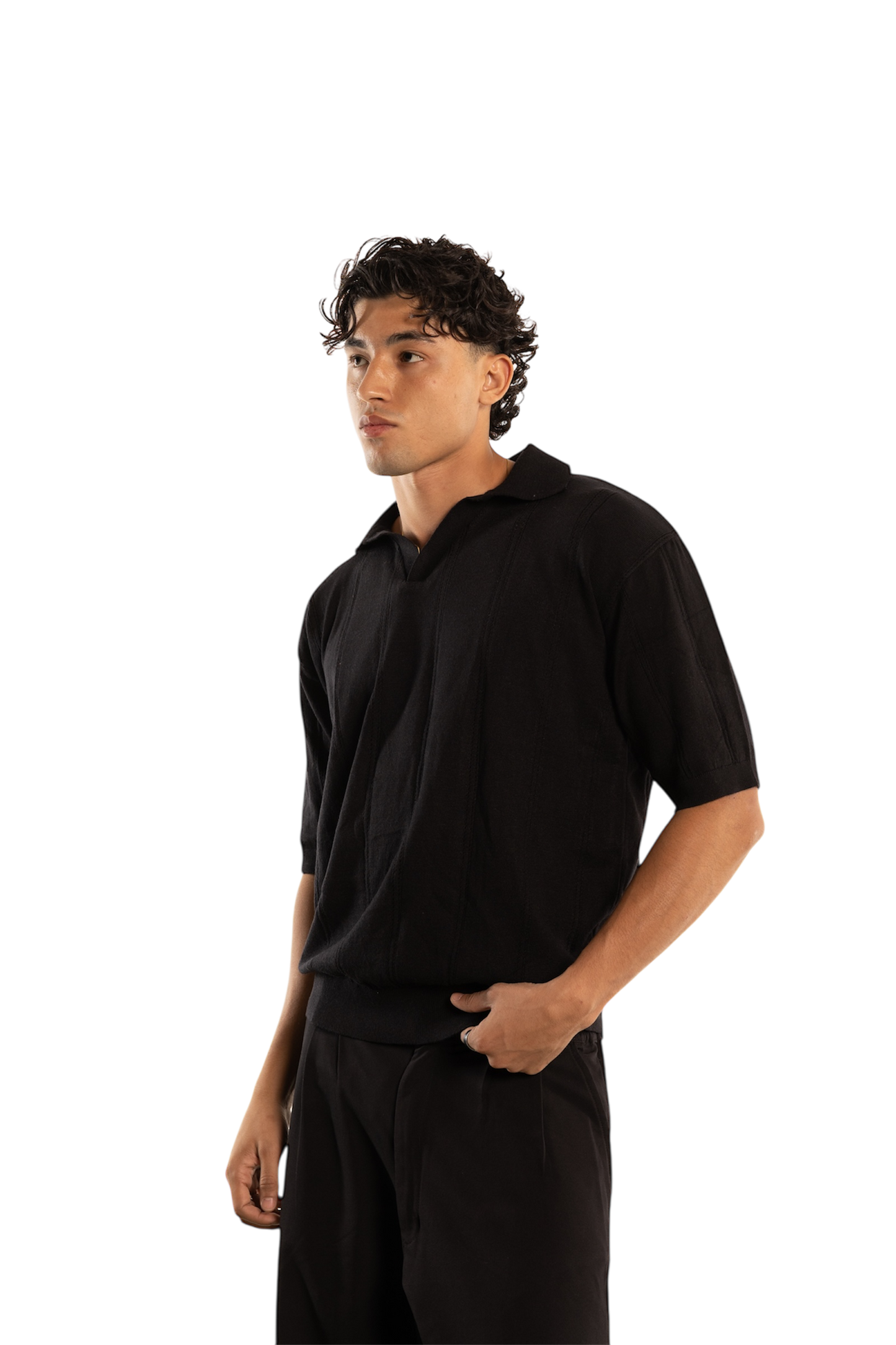 .Polo Shirt. (Black)