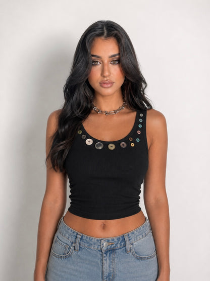 Buttons Tank Top