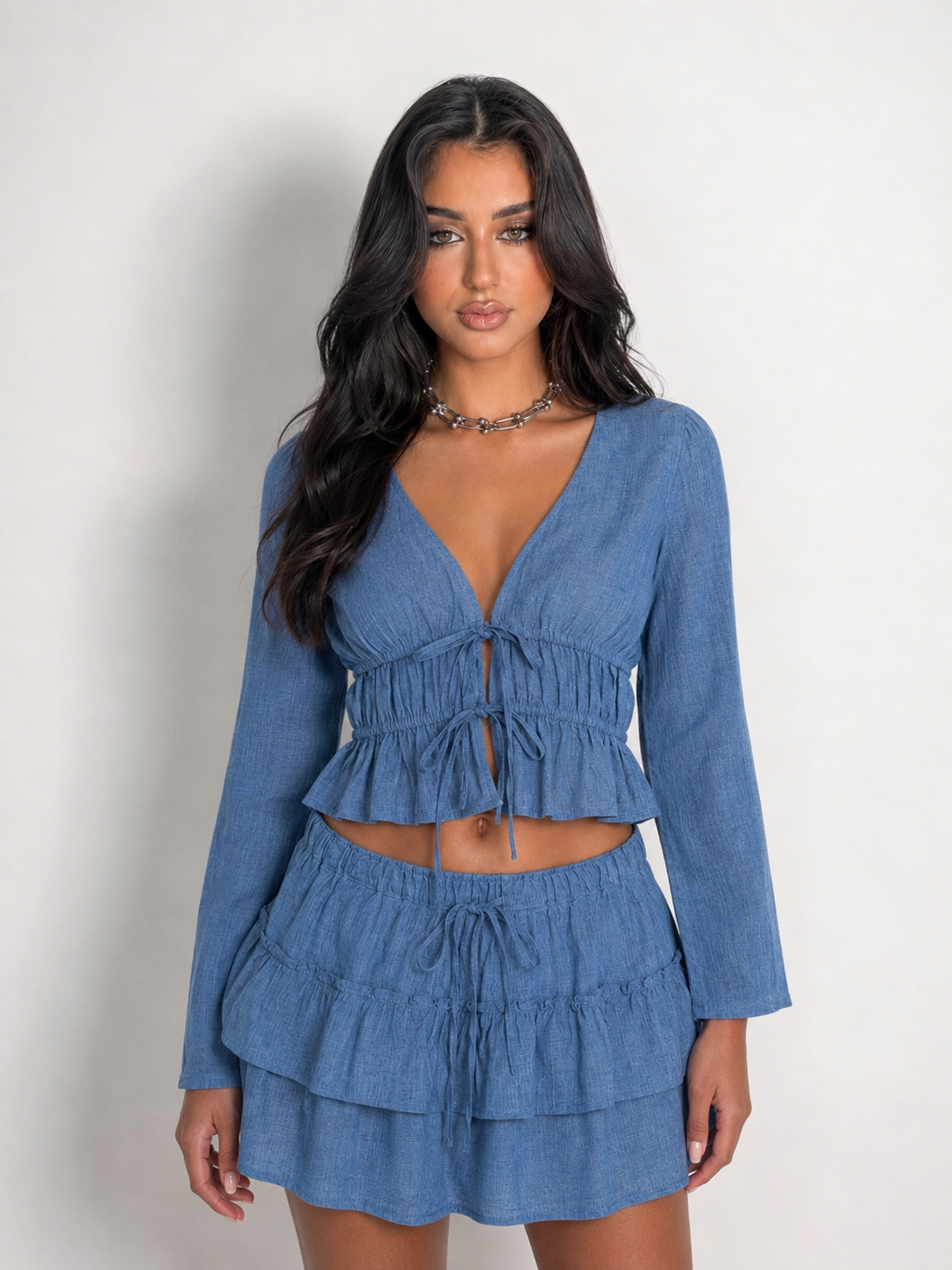Indigo Linen Set