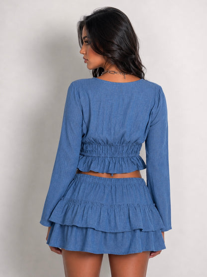 Indigo Linen Set