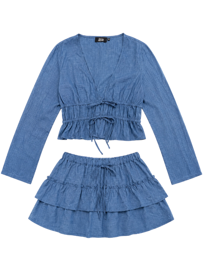 Indigo Linen Set