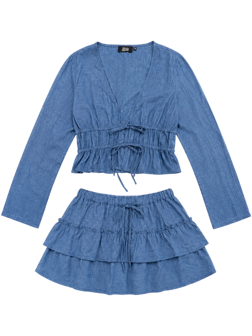 Indigo Linen Set
