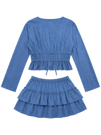 Indigo Linen Set