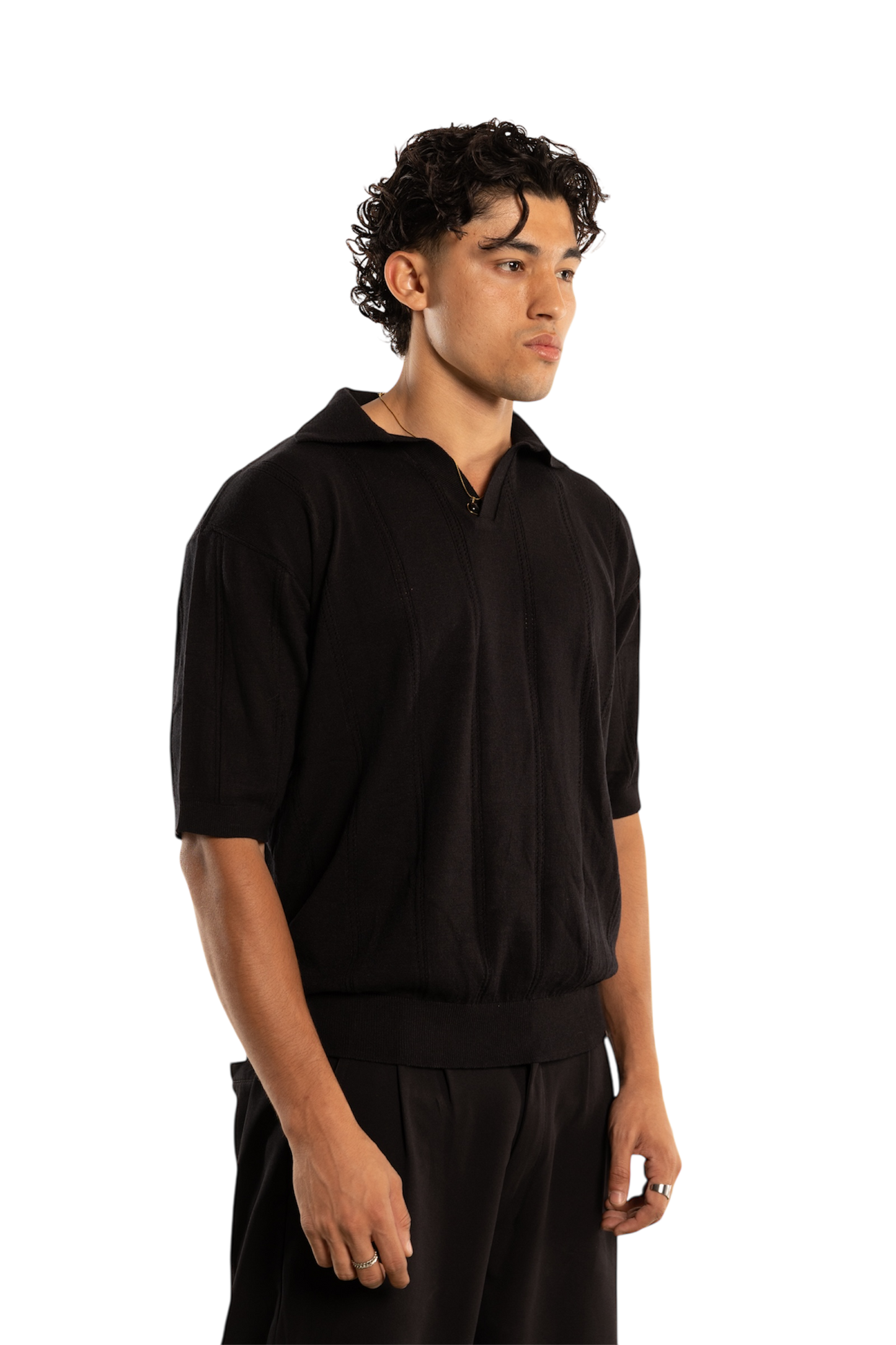 .Polo Shirt. (Black)