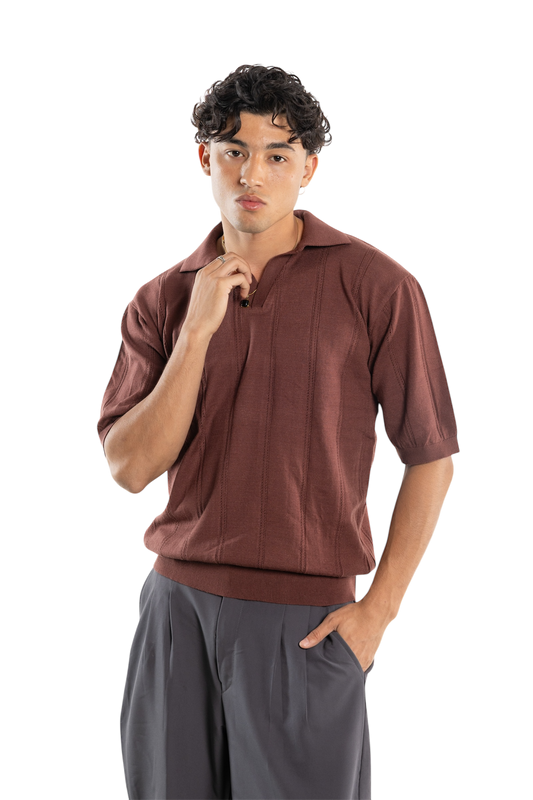 .Polo Shirt. (Brown)