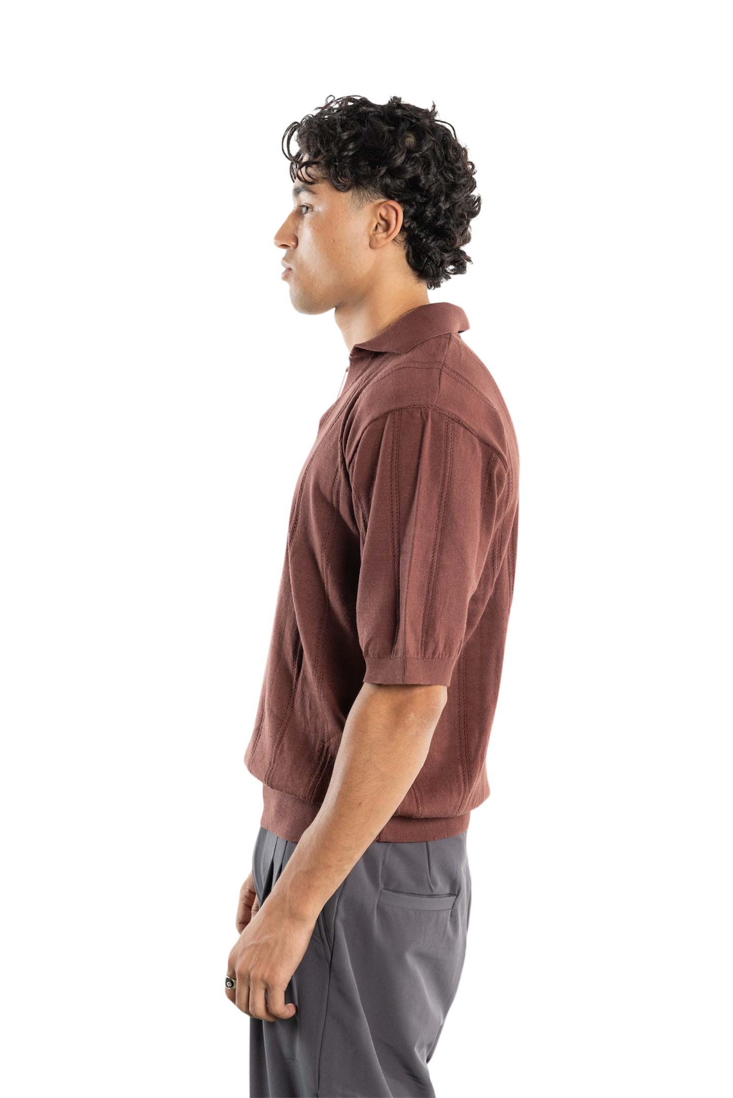 .Polo Shirt. (Brown)