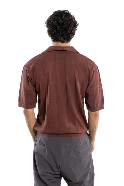 .Polo Shirt. (Brown)