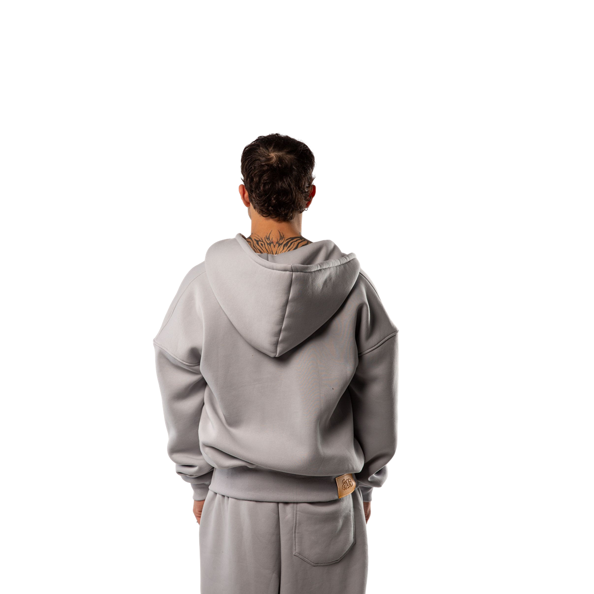 Hooded Zip Jacket (Grey)